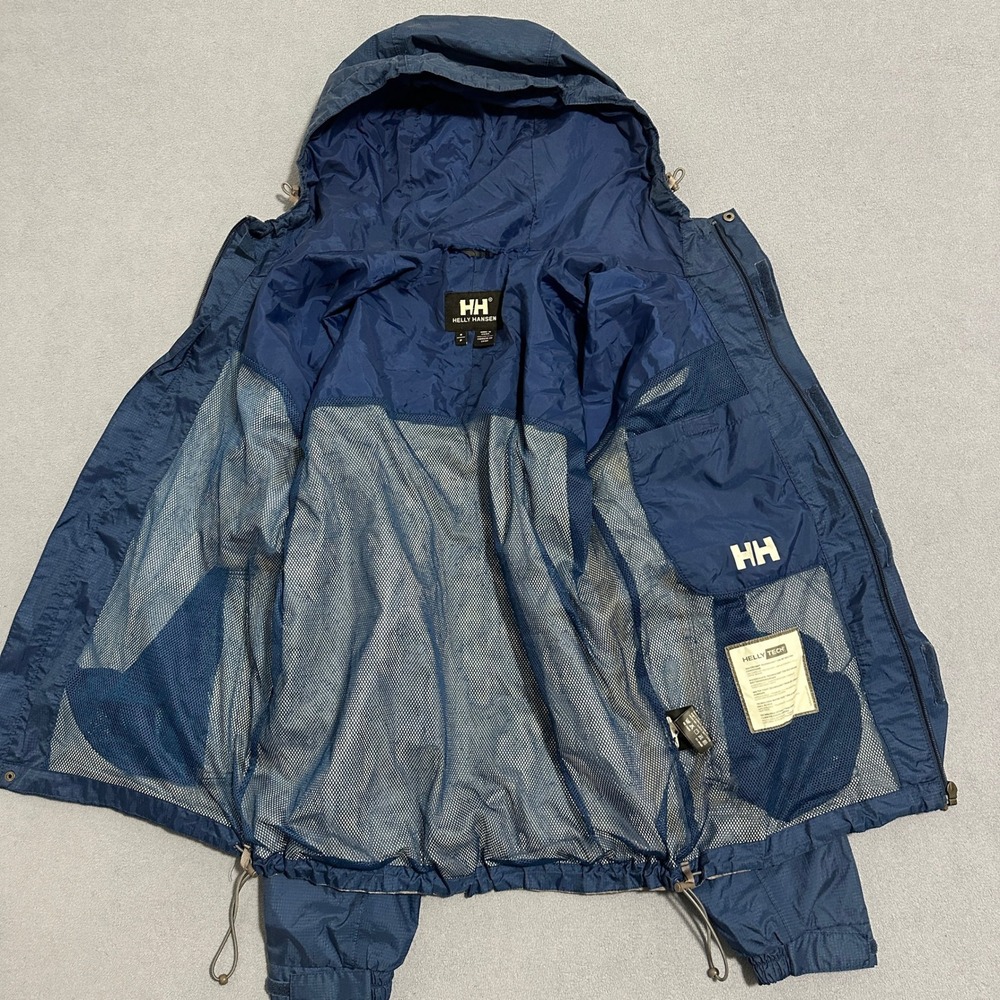 Helly Hansen Packable Windbreaker Jacket Hooded B… - image 9